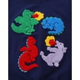 thumbnail image 5 of HILEELANG little Boys（2-7Y) 2-Piece Outfit Set,3D Appliqué Dinosaur Patch Sweatshirt and Jogger Pants, Cozy Fall Spring Tracksuit size 7t, 5 of 9