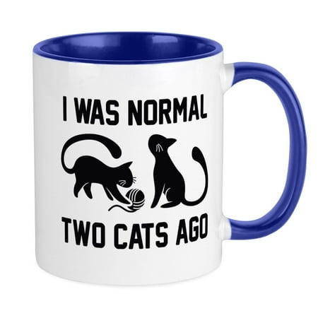 

CafePress - I Was Normal Two Cats Ago Mug - Ceramic Coffee Tea Novelty Mug Cup 11 oz