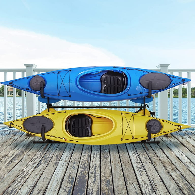 RaxGo Kayak Storage Rack, Indoor & Outdoor Freestanding Storage for 4 Kayak  