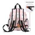 thumbnail image 5 of FORMRS School Backpack with Front Zippered Pocket 12" Student Travel Daypack, Pink Halloween Ghosts, 5 of 6
