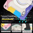 thumbnail image 5 of Kids Friendly Tablet Case for Lenovo Tab M9 (2023) with Portable Handle Folding Kickstand, Heavy Duty Cover with Pencil Holder Shockproof Four-Corners Protective Case, Rainbowpink, 5 of 7