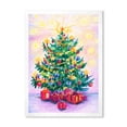 thumbnail image 3 of Designart Beautiful Christmas Tree Art Traditional Framed Wall Art, 3 of 4