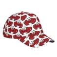 thumbnail image 3 of Naloa Original Classic Low Profile Hat Men Women Baseball Cap Dad Hat Adjustable Unconstructed Cute Red Crab Print Cap, 3 of 9