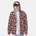 thumbnail image 4 of Kdxio Strawberry Print Women Men Sun Protection UPF 50+ Jackets Zip Up Long Sleeve Hoodie Hiking Lightweight with Pockets, 4 of 8