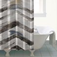 thumbnail image 3 of Waffle Weave Stripped Geometry (2) Shower Curtains Waterproof Shower Liner,Simple Polyester Shower Liner,bathroom curtain 72x72Inch, 3 of 4