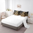 thumbnail image 5 of Homewish Romantic Valentine'S Day 7pcs Bedding Comforter Set,Gothic Skelelton Skull Queen Bedding Sets,Retro Rustic Flower Queen Sheet Sets For Boys Girls,Microfiber Bedroom Decor Reversible, 5 of 8