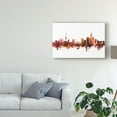 thumbnail image 3 of Trademark Fine Art 'Vilnius Lithuania Skyline Red' Canvas Art by Michael Tompsett, 3 of 4