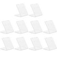thumbnail image 1 of MasteelfCA 10Pcs Acrylic Earring Racks L-shaped Ear Stud Racks Clear Earring Display Racks, 1 of 8