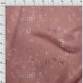 thumbnail image 4 of oneOone Cotton Jersey Dark Peach Fabric Geometric Sewing Craft Projects Fabric Prints By Yard 58 Inch Wide, 4 of 6
