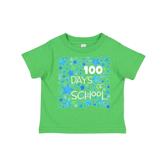 Inktastic 100 Days of School Stars in Blue Boys or Girls Toddler T-Shirt