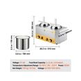 thumbnail image 4 of KFFKFF Commercial Electric Sauce Warmer, Hot Fudge Warmer,Cheese Dispenser 2.4L*2，86-230℉ Temp Adjustable，Plastic Double Pumps Dispenser, 4 of 9