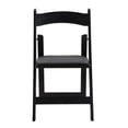 thumbnail image 4 of Upholstered Folding Chairs, Set of 4 Black Lounge Chairs with Cushions, Portable and Space-Saving Ideal for Dining, Living Room, or Events, 4 of 12