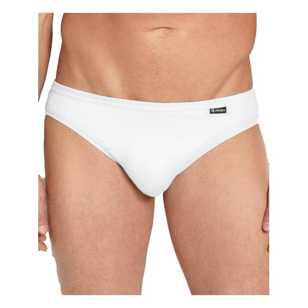 Jockey Jockey Mens Elance Low Rise Pouch Bikini Underwear White M
