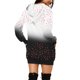 thumbnail image 3 of ICHUANYI Clearance Womens Casual With Pocket Christmas Print Long Sleeve Loose Hooded Women Dress(Black, M) ICHUANYI WER2023081500938, 3 of 5