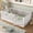 White, variant on PureDashio Floor Bed Frame Full Size, Montessori Bed with High Fence Natural