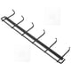 thumbnail image 2 of Wall Mounted Kitchen Rail Utensil Rack with Hooks, No Drill Adhesive Hanging Organizer for Kitchen and Bathroom Storage, Black Multifunctional Hook, 2 of 5