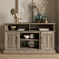 thumbnail image 2 of BELLEZE TV Stand Media Entertainment Center - Norrell (Ashland Pine), 2 of 7