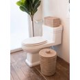 thumbnail image 3 of Kouboo La Jolla Rectangular Rattan Box White-Wash Toilet Roll Storage Basket (1030101), 3 of 5
