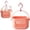 Pink/1Pc, variant on 1Pc Plastic Shower Caddy Basket,Hanging Shower Basket,Wall Hanging Storage Basket,Kitchen Organizer with Hooks,Hanging Bathroom Dorm Organizer,Portable Storage Caddy Tote for Garden Tools,Blue