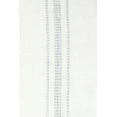 thumbnail image 3 of White with Grey Stripes Linen Pillow 13x30 13x30 Down Alternative Insert, 3 of 4