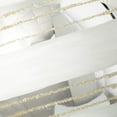 thumbnail image 4 of 4"H, 4.75"H and 5.25"H Sullivans White Striped Drop Ornaments - Set of 3, White Christmas Ornaments, 4 of 4