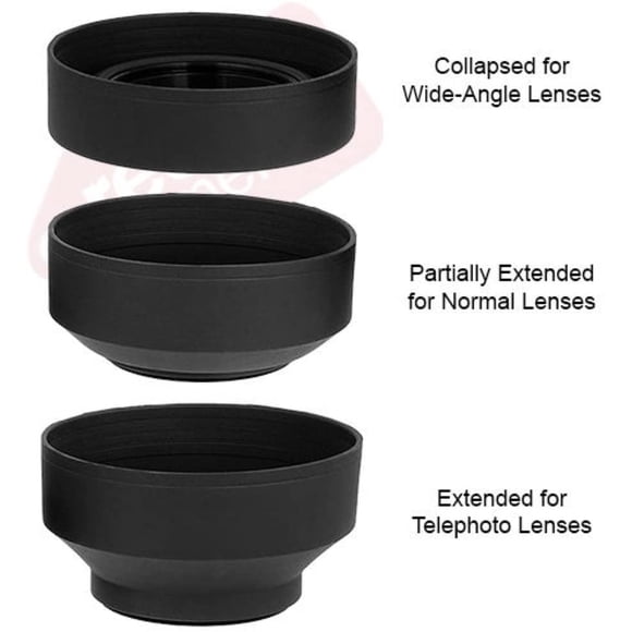 Lentille en Caoutchouc Souple 67mm pour Nikon D5600, D7500 avec AF-S DX NIKKOR 18-140mm f/3.5-5.6G ED VR