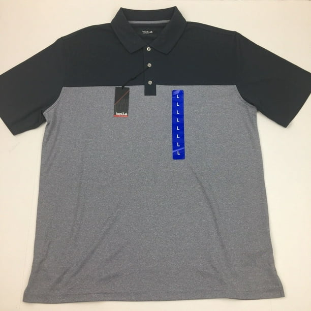 Bolle Short Sleeve Snap Button Polyester Golf Polo Shirt Men's 3XL ...