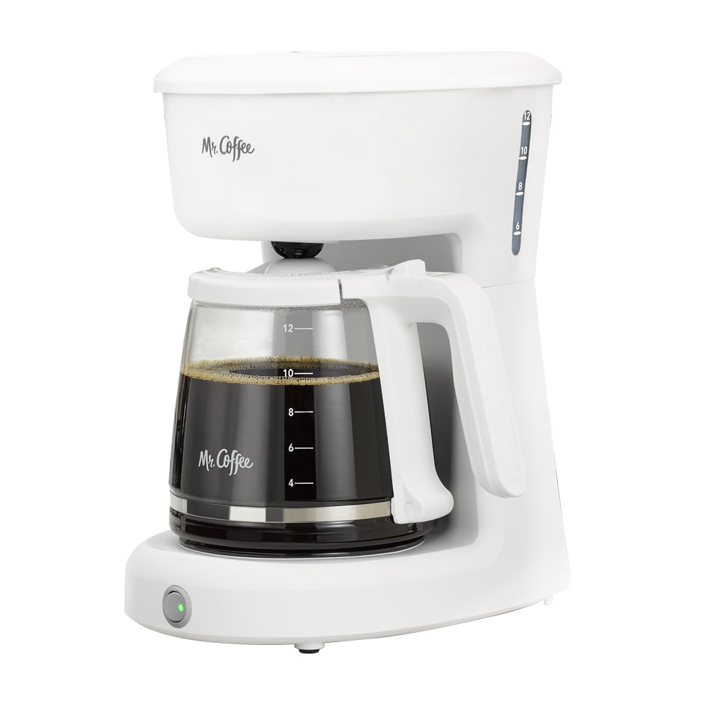 Mr. Coffee 12Cup Switch Coffee Maker, White