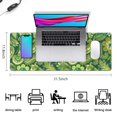 thumbnail image 5 of Long Mouse Pads for Desk,Green Pioneer Flower and Paisley Pattern Desk Mats on Top Of Desks, Desk Mouse Pad Extra Large with 3mm Non-Slip Base and Stitched Edge for Gaming,Office,Work,Home 31.5"x11.8", 5 of 6
