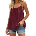 thumbnail image 2 of MOJOGO Women's Tie Back Camisole Front Pleated Backless Shirts Boho Tank Top for Summer Beach Vacation S, 2 of 5
