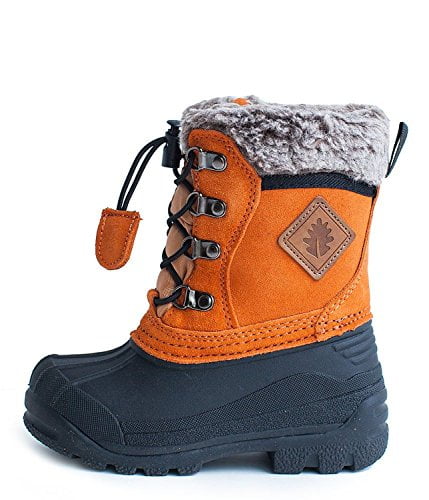 Kids Winter Snow Boots Burnt Orange by
