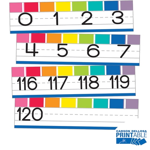 hello sunshine number line 0 120 printable bulletin board