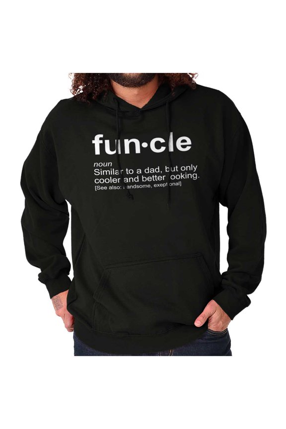 Funcle Fun Uncle Definition Cool Men's Big & Tall Graphic Hoodie Brisco Brands 5X