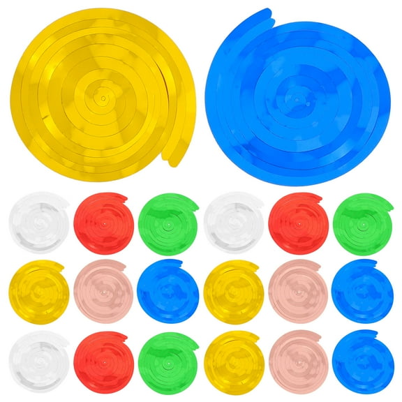 MLINS Hanging Swirl Decorations for Party Ceiling Decor Made of PVC Assorted Color 36 Pieces