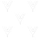 thumbnail image 3 of Jumpingount Unique Chain Necklace Universal Aesthetic Jewelry Leaves Layered Necklaces Valentines Sweater Accessories Day Chokers for Women Type2 NO2 Jumpingount CBP201314, 3 of 6