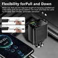 thumbnail image 5 of Car Charger USB C Fast Charge,90W Retractable Car Charger Adapter with Multiport & LED Voltage Display,Cigarette Lighter Adapter Fast Car Charger for iPhone 16/15,Samsung, 5 of 11
