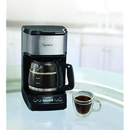 

Awnhz 5-Cup Mini Drip Coffee Maker Black and Stainless Steel