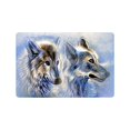 thumbnail image 1 of RYLABLUE Tapis de Sol Loup de Glace Intérieur Extérieur 23.6x15.7 Pouces, 1 of 2
