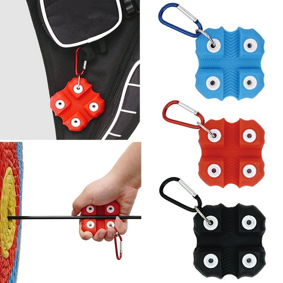 Eoperou Arrow Puller Silicone: Small Archery Target Remover Gripper with Hanging Buckle Ergonomic Hand Saver