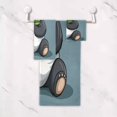 thumbnail image 5 of Three-Piece Towel Set Face Towel Towel Set Hand Towel Bath Towel Cotton Bath Towels Bath Towel Sets Hand Bath Towels Panda with Gray Background, 5 of 8