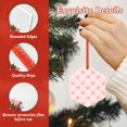 thumbnail image 4 of KLL Rabbit And Cherry Pattern Acrylic Christmas Ornaments,1 PCS Xmas Tree Decor with Ribbon 3" Christmas Décor Christmas Pendant for Hanging on Tree & Party Favors-Hexagon, 4 of 7