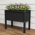 thumbnail image 4 of KETOYARK Elevated Garden Planter Boxes Outdoor,Hdpe Rectangle Planter Boxes Outdoor,Waterproof,Rot Resistant,For Vegetables Flower Tomato Patio Backyard Black, 4 of 7