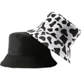 thumbnail image 2 of CoCopeaunts Cow Bucket Hat for Men Outdoor Sports Leisure Cotton Bucket Cap for Women Sun Protection Double Sided Wear Basin Hat, 2 of 8