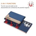 thumbnail image 2 of Decase Premium Flip Magnetic Wallet Case Compatible with Samsung Galaxy S24 FE,Shockproof RFID Wallet Protection Cover with Credit Card & Cash Slot,PC+TPU & PU Leather Hybrid Back Cover,Darkblue, 2 of 12