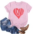 thumbnail image 1 of Camisetas de Manga Corta para Mujeres, Camiseta de Cuello Redondo Impresa de Moda, Primavera Y Verano Casual, 1 of 1