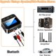 thumbnail image 3 of Adaptador receptor de audio Bluetooth, transmisión inalámbrica para altavoces, equipos de sonido domésticos, amplificadores con pantalla LCD, baja latencia, salidas RCA/AUX, reproducción de, 3 of 8