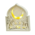 thumbnail image 3 of Eid Mubarak Decoración Party Suministros Arabic Decorative Craft Con Luz LED, 3 of 9