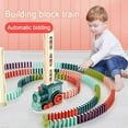 thumbnail image 1 of Domino Train Toy Set for 3+ Years Old Kids Parent-children Interactive Tracking Set w/60pcs Domino Pieces Automatic Domino Brick Laying Train Toy Battery Operated Blocks Set for Christmas, 1 of 10