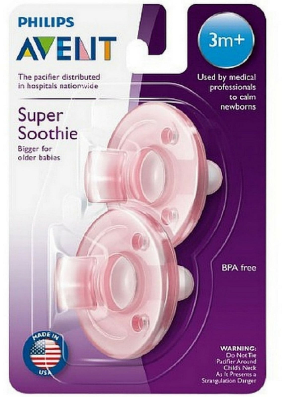 Green Sealed in Pack Philips AVENT BPA Free 0-3 Months 2 Pack Soothie Pacifier 