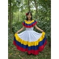 thumbnail image 4 of Colombian Traditional Girls Fiesta Dress - White, 4 of 4